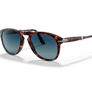 Persol 714 leopard blue gradie foldable polarized